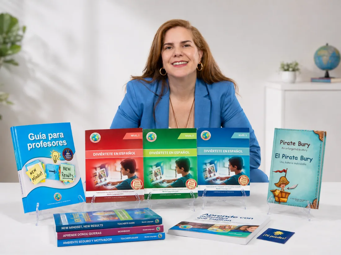 Despina leyendo uno de sus libros